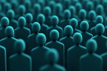 AIdriven social research project, encrypted participant data shown, 3D illustration