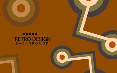 Fototapeta premium Abstract geometric retro background with diagonal lines and shapes. Vector illustration