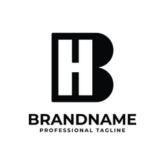 Letters BH Monogram Logo, suitable for any business with HB or BH initials