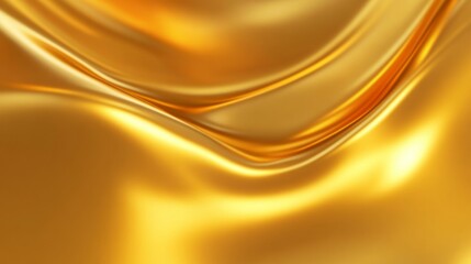 Golden Abstract Background Texture - Smooth Silk Fabric