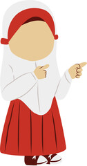 Muslim Girl Elementary School Student
