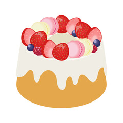 デコレーションシフォンケーキ