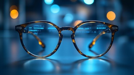 Test glasses eye exams set against a vision optometry background with a clear letter diagram promoting eye health diagnostics and prevention creating awareness on Health Day with copy space