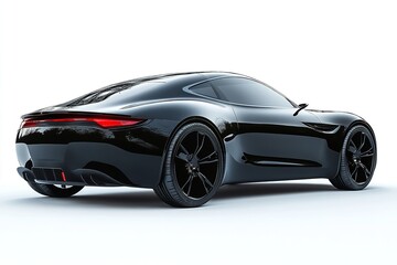 Naklejka premium A contemporary vehicle on a white backdrop without a specific brand. Generative Ai
