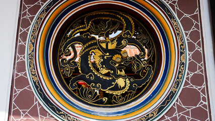 Dragon Motif Carved Window at Cheng Hoon Teng Temple, Melaka’s Historic Chinese Temple