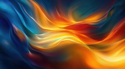 Obraz premium Vibrant abstract fluid art background