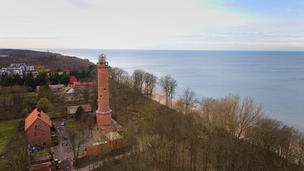 A drone captures Gąski beach, West Pomeranian Voivodeship, Poland. © Grzegorz