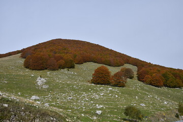 Jesienne kadry z pięknego Abruzzo, Italia.