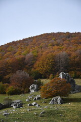 Jesienne kadry z pięknego Abruzzo, Italia.