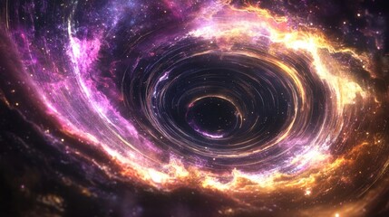 Cosmic vortex of swirling energy and light