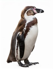 Fototapeta premium フンボルトペンギン（Humboldt Penguin on white background） 