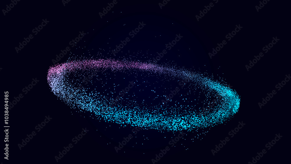 Leinwandbilder Sphere with connecting points. Global Connection Technology. The accumulation of information. 3D rendering.