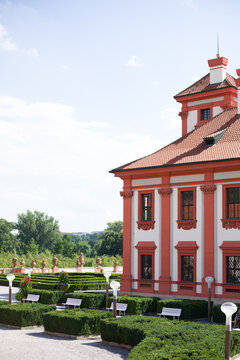 Prague, Czech republic - August 25, 2024: Troja Castle in Prague: A Baroque Masterpiece