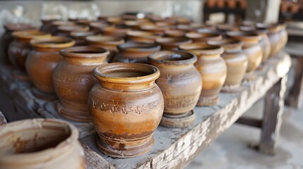 Stoneware: This durable ceramic is crafted from a mixture of clays and fired at high temperatures, known for its strength and resistance to chipping in cookware.
