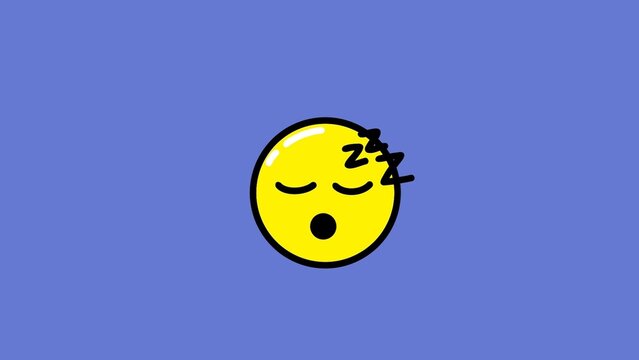 Sleepy Tired Animated Emoji Sticker