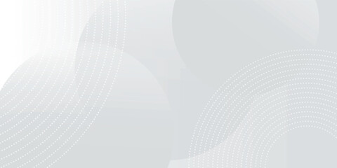 White geometric abstract background overlap layer on bright space with lines effect decoration. Modern graphic design element circles style concept for