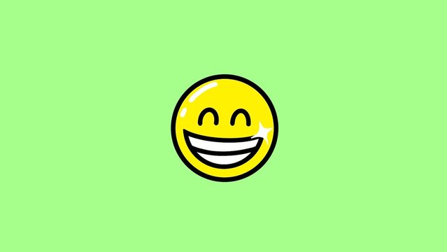 Happy Smiling Animated Emoji Sticker