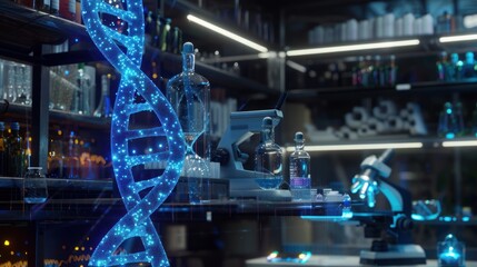 DNA Helix in a Laboratory Setting