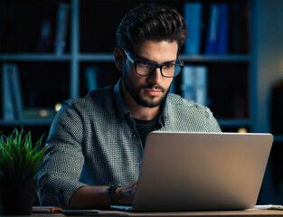 Mann am Arbeitsplatz 