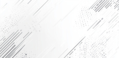 Obraz premium Abstract white background with diagonal stripes and dotted patterns creates modern and dynamic visual effect, perfect for various design projects