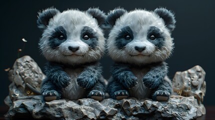 This cute panda cub design is bursting with personality and is perfect for merchandise, social media posts, or any creative project aimed at kids and animal lovers.