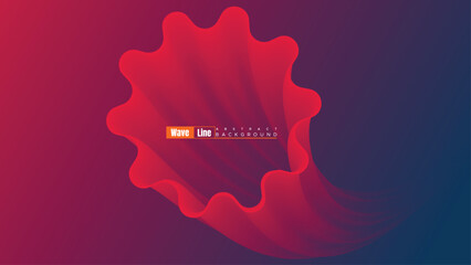 Abstract Digital Flowing Wave Stock Line Background. Abstract Gradient Dynamic Waves Flow Grid Lines Background. Motion Particles Streaming Backdrop For Science, Banner, Music Cover, Website, Header