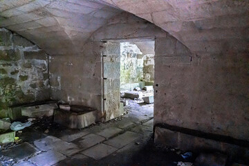 Ruins of Dunmore house Scotland