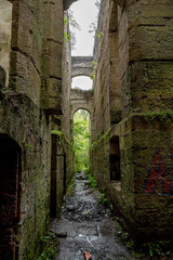 Ruins of Dunmore house Scotland