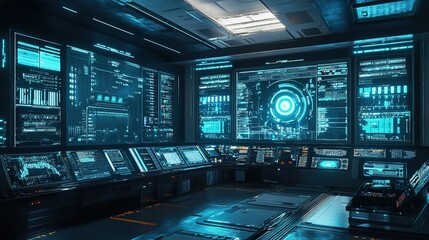 A command center with screens displaying automated recovery steps.