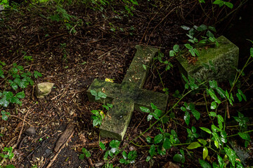 Ruins of Dunmore house Scotland
