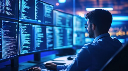 A company IT department managing cyber disaster recovery.