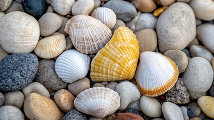 Seashells and Pebbles Beach Treasure 
