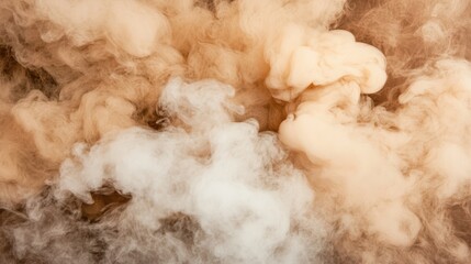 Abstract Whimsical Tan and White Smoke Swirls: A captivating abstract image showcasing a swirling blend of tan and white smoke, reminiscent of clouds or dreams. This dreamy.