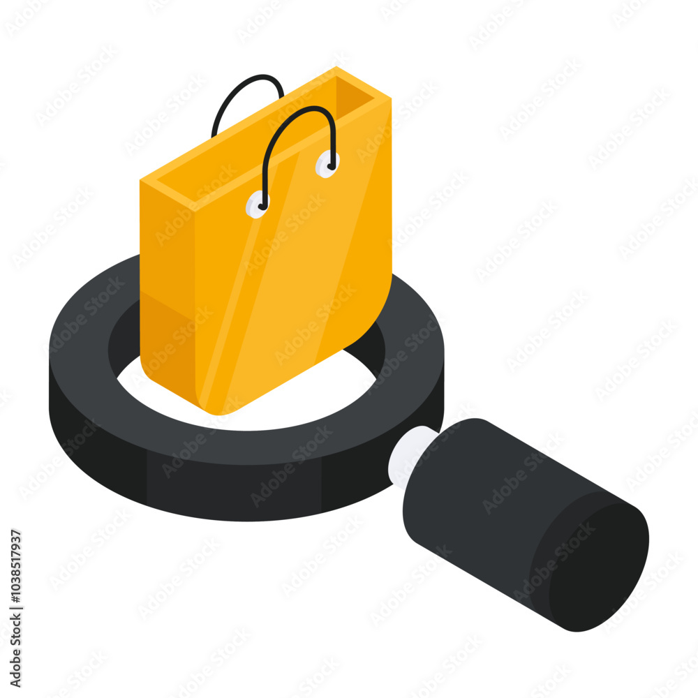 Canvas Prints Creative design icon of search shopping 

