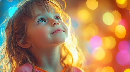 Fototapeta premium portrait of a little girl