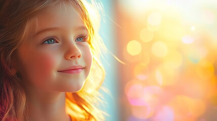 Fototapeta premium portrait of a little girl