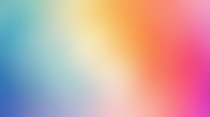 Abstract colorful gradient background with soft colors in blue, green, yellow, orange and pink.
