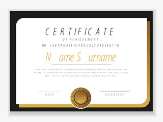 Modern certificate appreciation, certificate achievement template, award, achievement, certificate of recognition, excellence, certificate border, completion template certificate design template