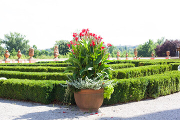 Italian-Style Garden Near Castle Prague