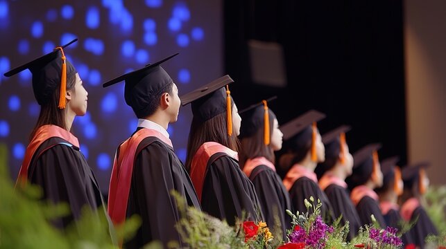 A virtual graduation ceremony for students who completed distance education programs.