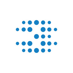 network initial Letter B Logo design , Technology abstract dot connection cross vector logo icon circle logotype. digital logo