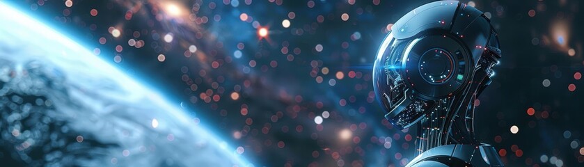 Transform the concept of rear view robotics into a stunning photorealistic 3D render