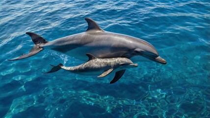 Obraz premium Dolphin Banner Template