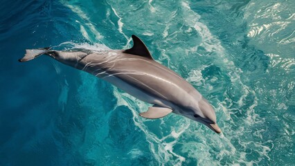 Fototapeta premium Dolphin Banner Template