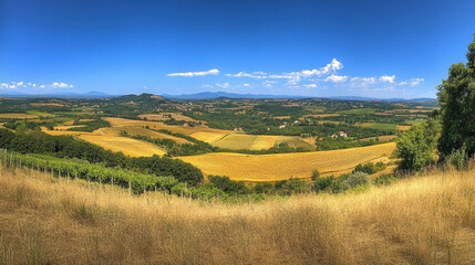 Fototapeta premium Stunning Landscape with Scenic Views and Vibrant Colors