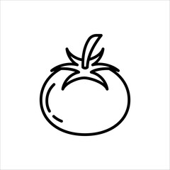 Tomato vegetable icon. Vector illustration for mobile concept and web design. Symbol, logo illustration. Vector graphics