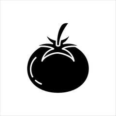 Tomato vegetable icon. Vector illustration for mobile concept and web design. Symbol, logo illustration. Vector graphics