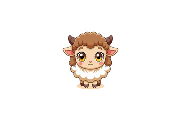 sheep standing design of vector and white background