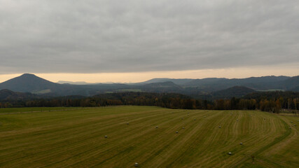 Autumn meadow in the Czech republic