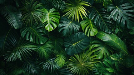 Tropical Leaves Background
